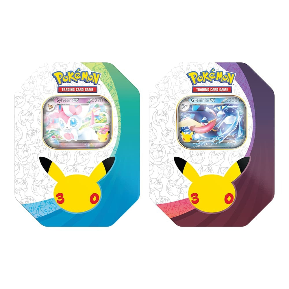 Pokémon GCC – 30° Anniversario Tin da Collezione Sylveon-ex &amp; Greninja-ex (ITA)